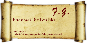 Fazekas Grizelda névjegykártya